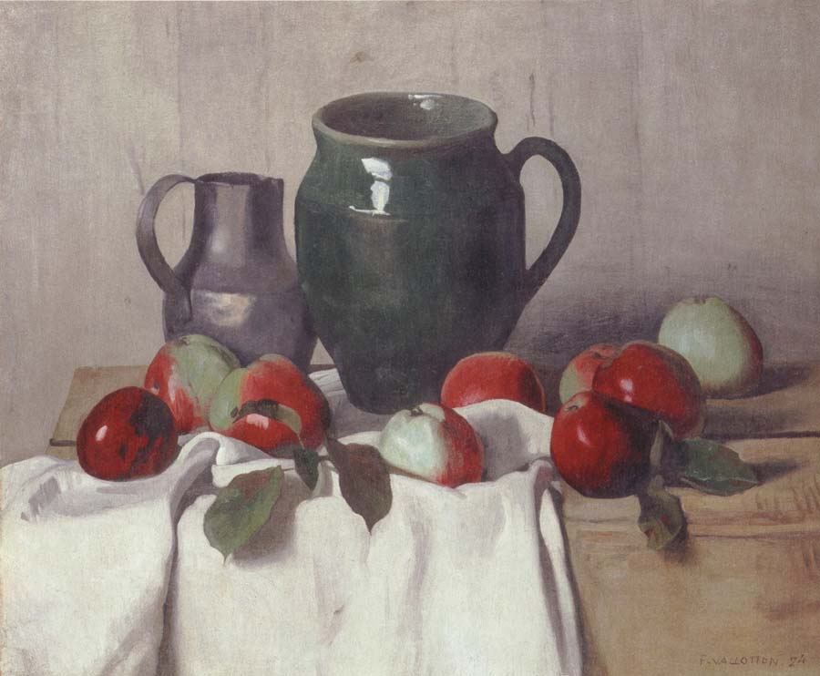 Still life with Jug and Apples